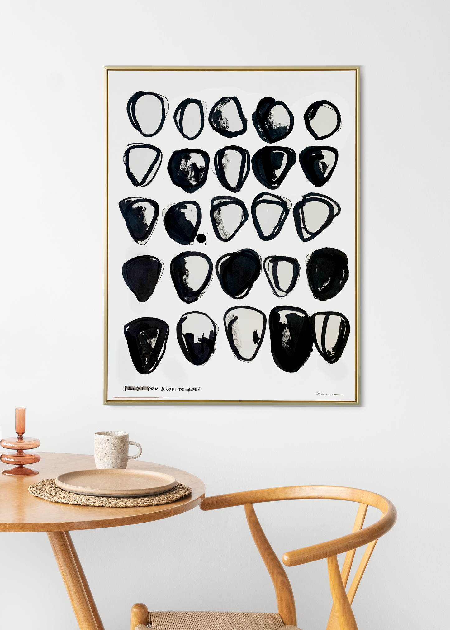 PEOPLE - Original ink paintinG - BineJoMo Studio