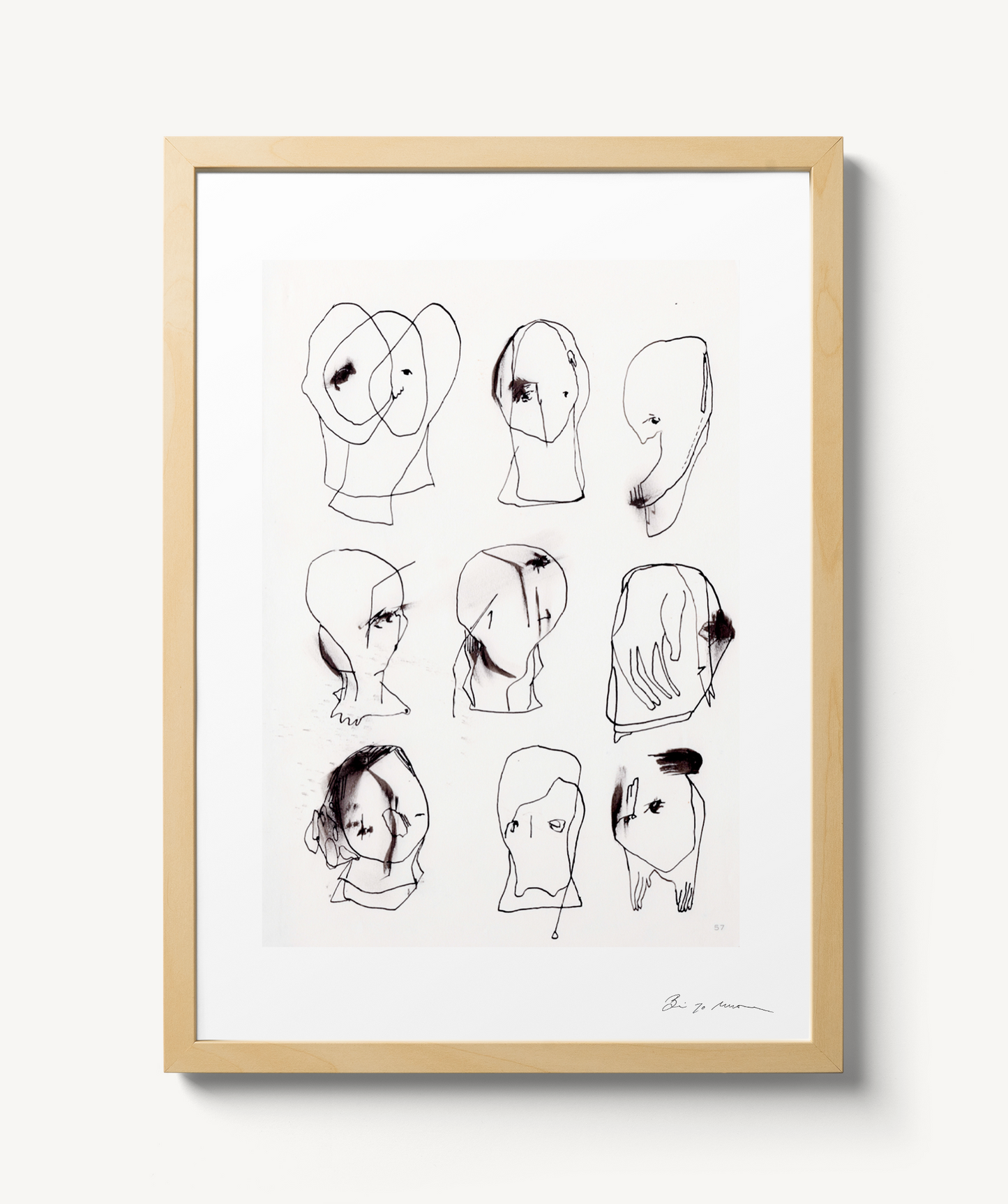 Original artworks - Small Faces 1 : 5 - BineJoMo Studio