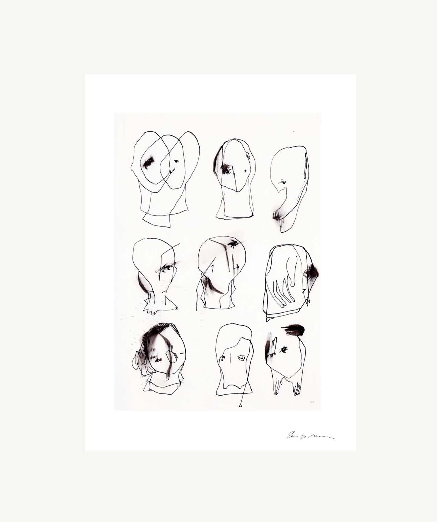 Original artworks - Small Faces 1 : 5 - BineJoMo Studio