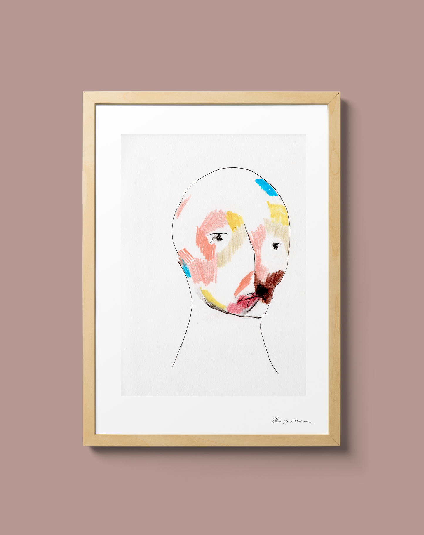 Original artwork - Pale Face - BineJoMo Studio